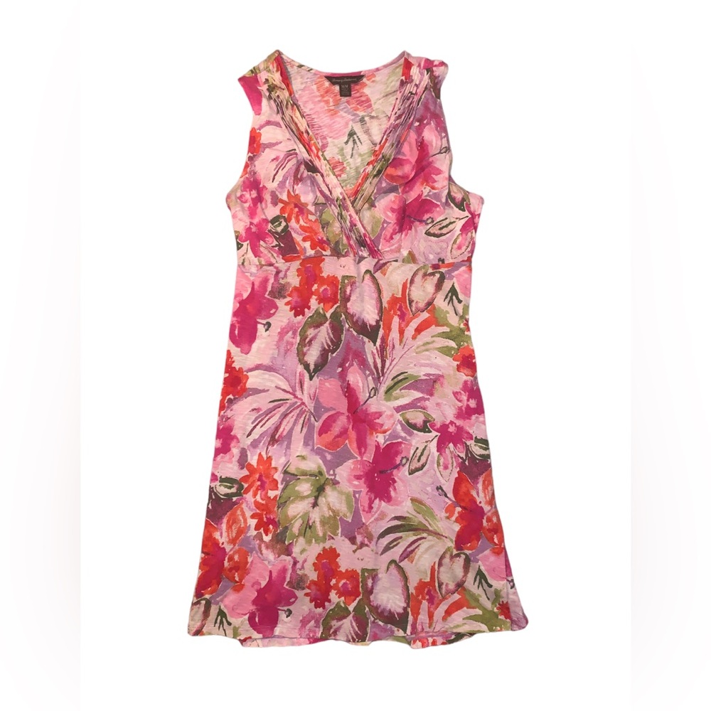Tommy Bahama Pink Floral Sleeveless Midi Dress - Picture 6 of 8